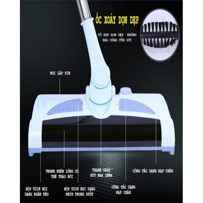 Máy hút bụi lau nhà 2 in 1 cầm tay đa năng Auto Clean - Cao Cấp