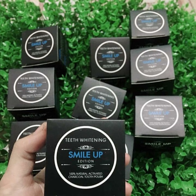 BỘT TRẮNG RĂNG SMILE UP THAN HOẠT TÍNH.
