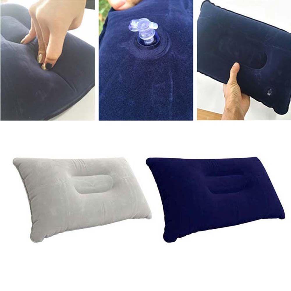 Gối Ngủ Bơm Hơi Nén Khí Dày Dặn Bảo Vệ Cổ Dùng Khi Đi Cắm Trại