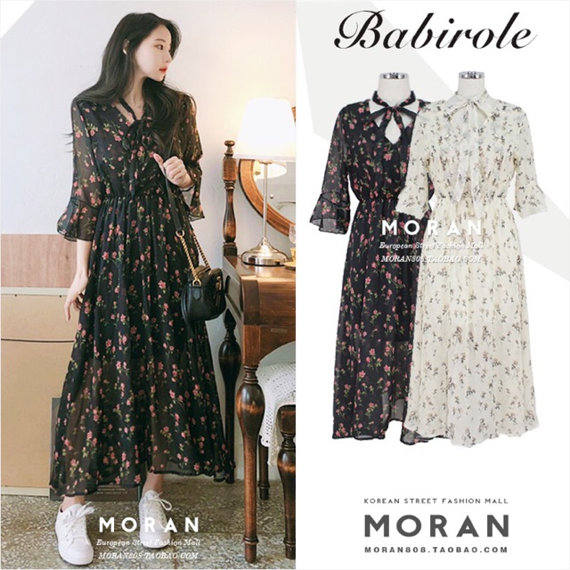 ĐẦM VOAN HOA NHÍ DÁNG DÀI LOẠI ĐẸP | BigBuy360 - bigbuy360.vn