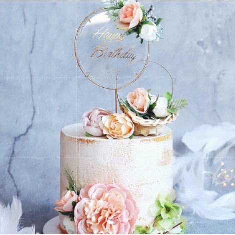 Que Cắm Trang Trí Bánh Kem Chữ Happy Birthday Bằng Acrylic DIY