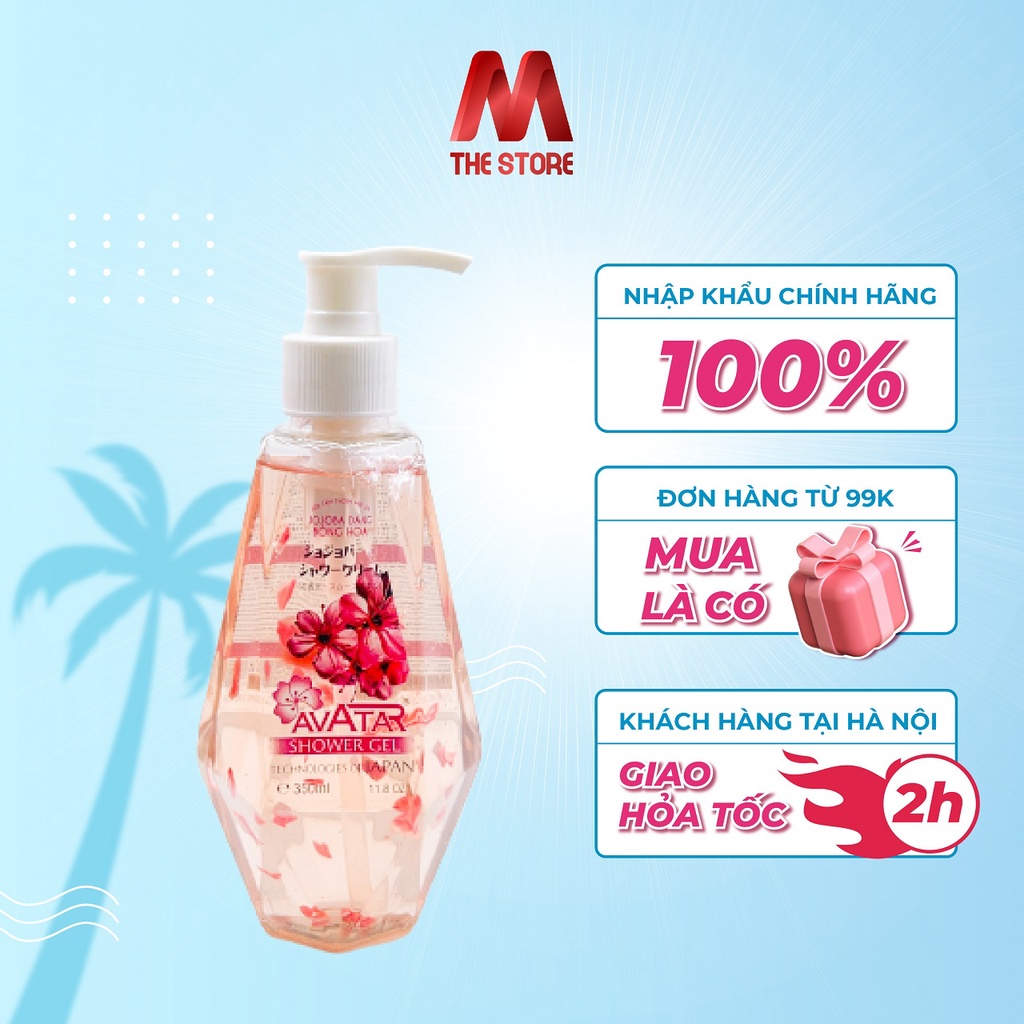 Sữa Tắm Bông Hoa JOJOBA AVATAR Hương Nước Hoa Nhật Bản 350ml
