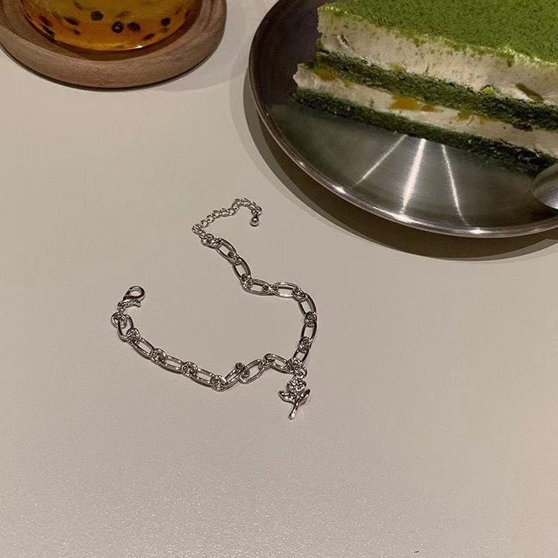 Vòng Tay Dây Xích Mặt Hoa Hồng Đơn Giản Thời Trang Cho Nữ | BigBuy360 - bigbuy360.vn