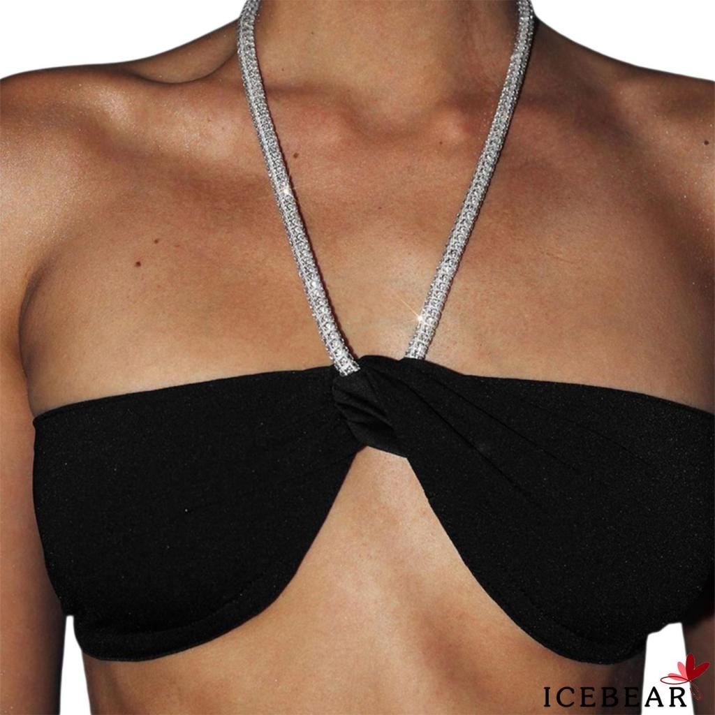 Áo Croptop Sát Nách Thiết Kế Hở Lưng Quyến Rũ