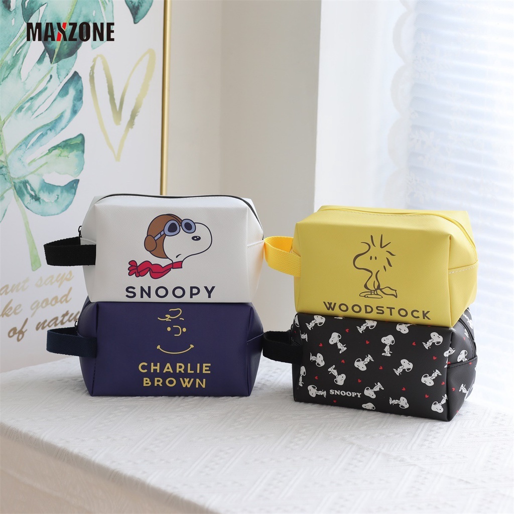 Túi Đựng Mỹ Phẩm Chống Thấm Nước Họa Tiết Hoạt Hình Snoopy Dễ Thương