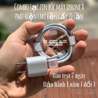 Bộ sạc vuông chân dẹt bóc máy Iphone Xsmax