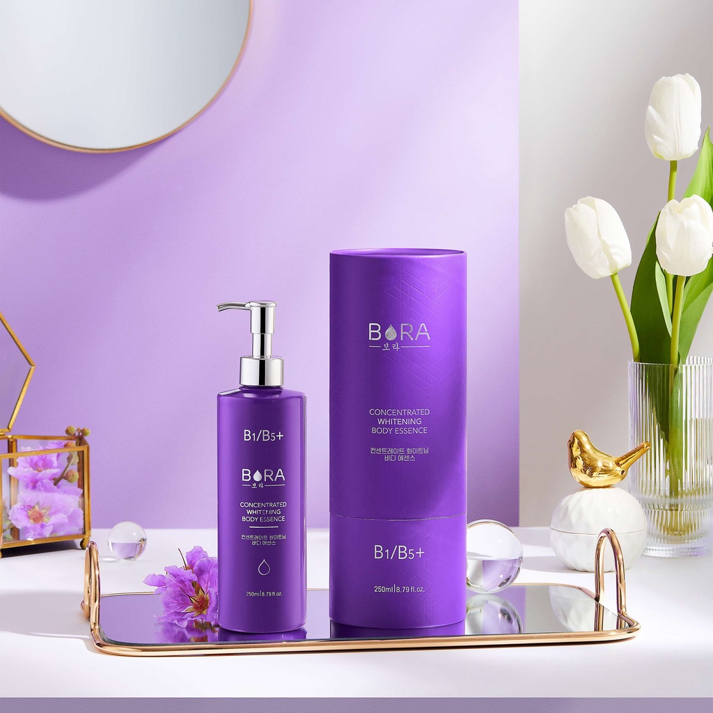 Tinh chất dưỡng thể ủ trắng da toàn thân bằng siêu hạt vitamin thơm nước hoa BORA Concentrated Whitening Body Essence