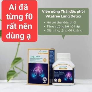 [Chính hãng]Viên Uống Thải Độc Phổi Vitatree Lung Detox củ Úc (hộp 60 viên), Người lớn 2viên 1 ngày sau ăn