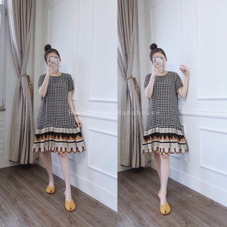 Váy đuôi cá kẻ xinh