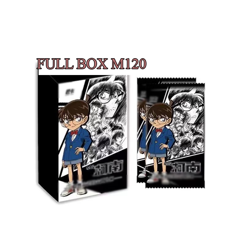 ( M120 FULL BOX )Hộp ảnh thẻ CONAN THÁM TỬ LỪNG DANH set card gacha nhân phẩm anime chibi