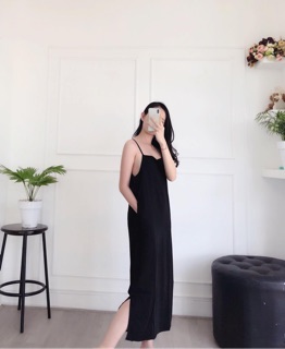 Maxi voan 2 dây xẻ tà
