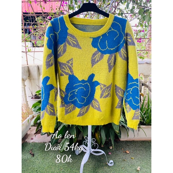 Áo len màu họa tiết