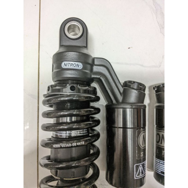 Phuộc Nitron Bình dầu Full đen tăng chỉnh thật gắn AirBlade Nouvo 4 5 6 PCX và các dòng xe điện