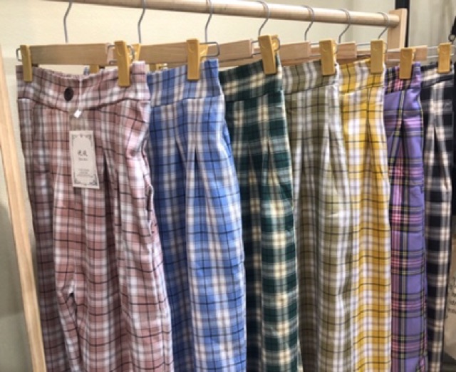 [SIÊU HOT] Quần nữ LONG caro pant 7 màu (Sỉ từ 5sp bất kì) | BigBuy360 - bigbuy360.vn
