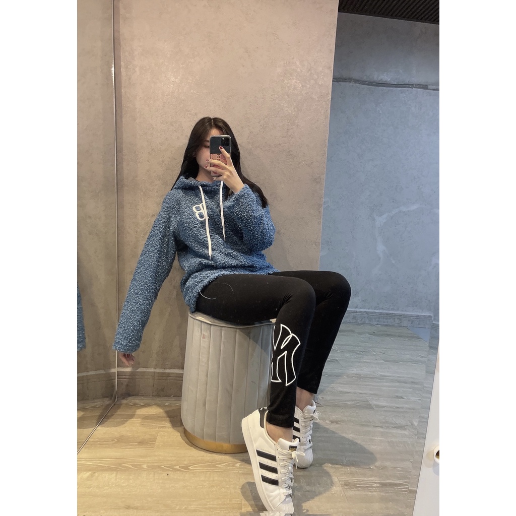 Áo Hoodie NY Vải Lông Cừu  Hàng Xuất Xịn