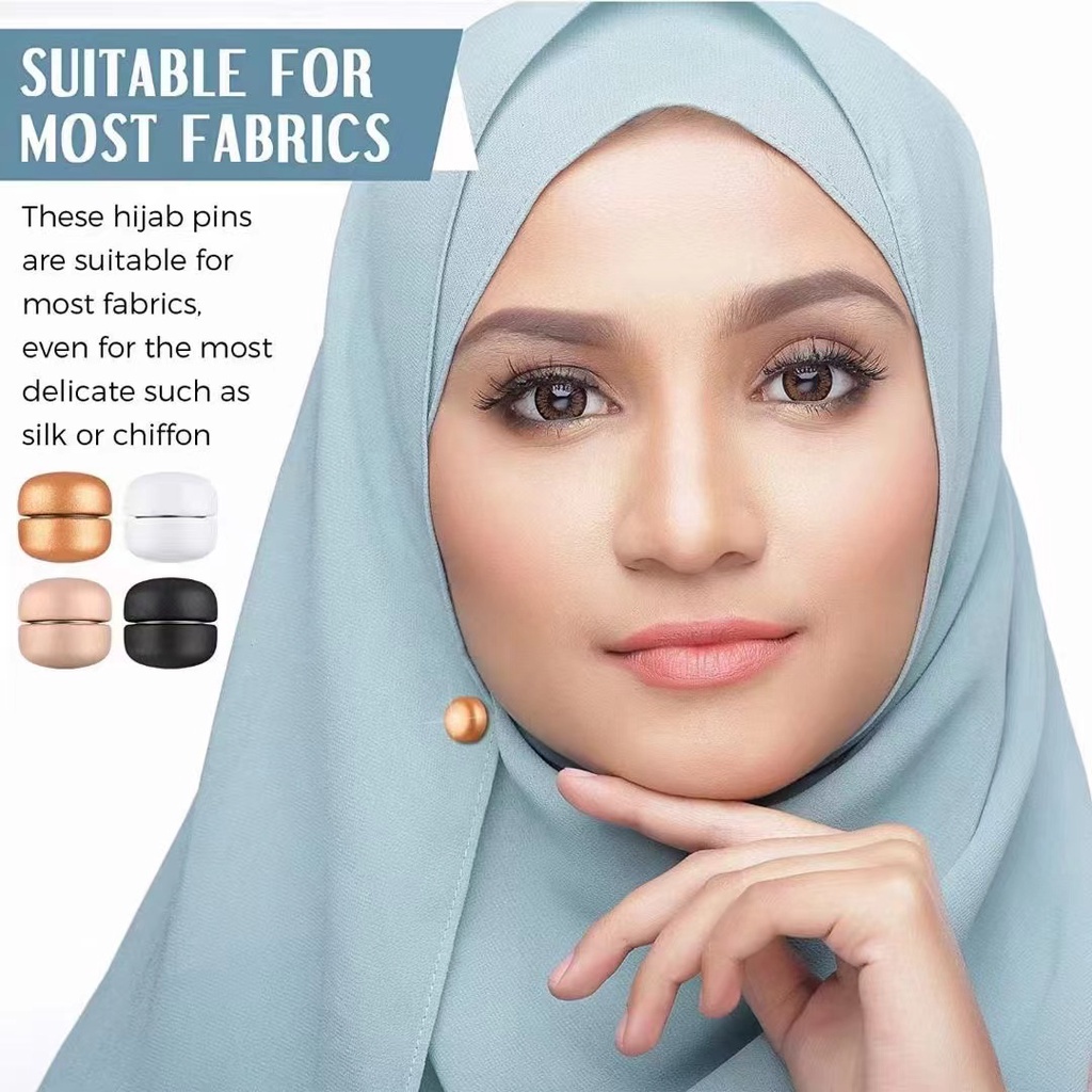 Ghim Cài Khăn Choàng Phong Cách Hồi Giáo Thiết Kế Từ Tính Chất Liệu Kim Loại Cao Cấp Cho Nữ