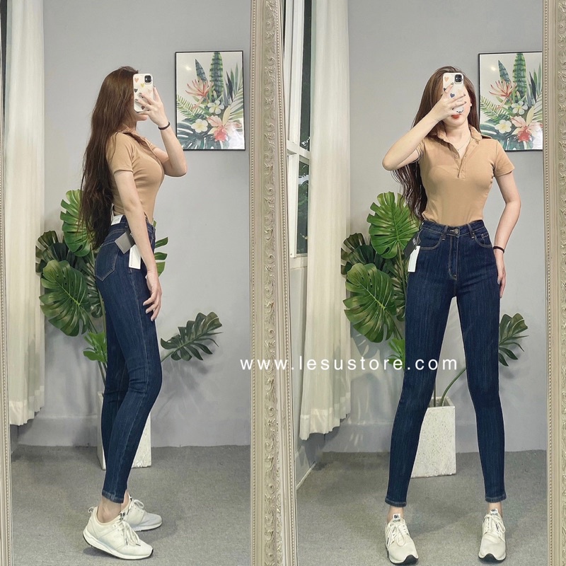 ẢNH TỰ CHỤP Quần jeans dáng ôm dài 85cm