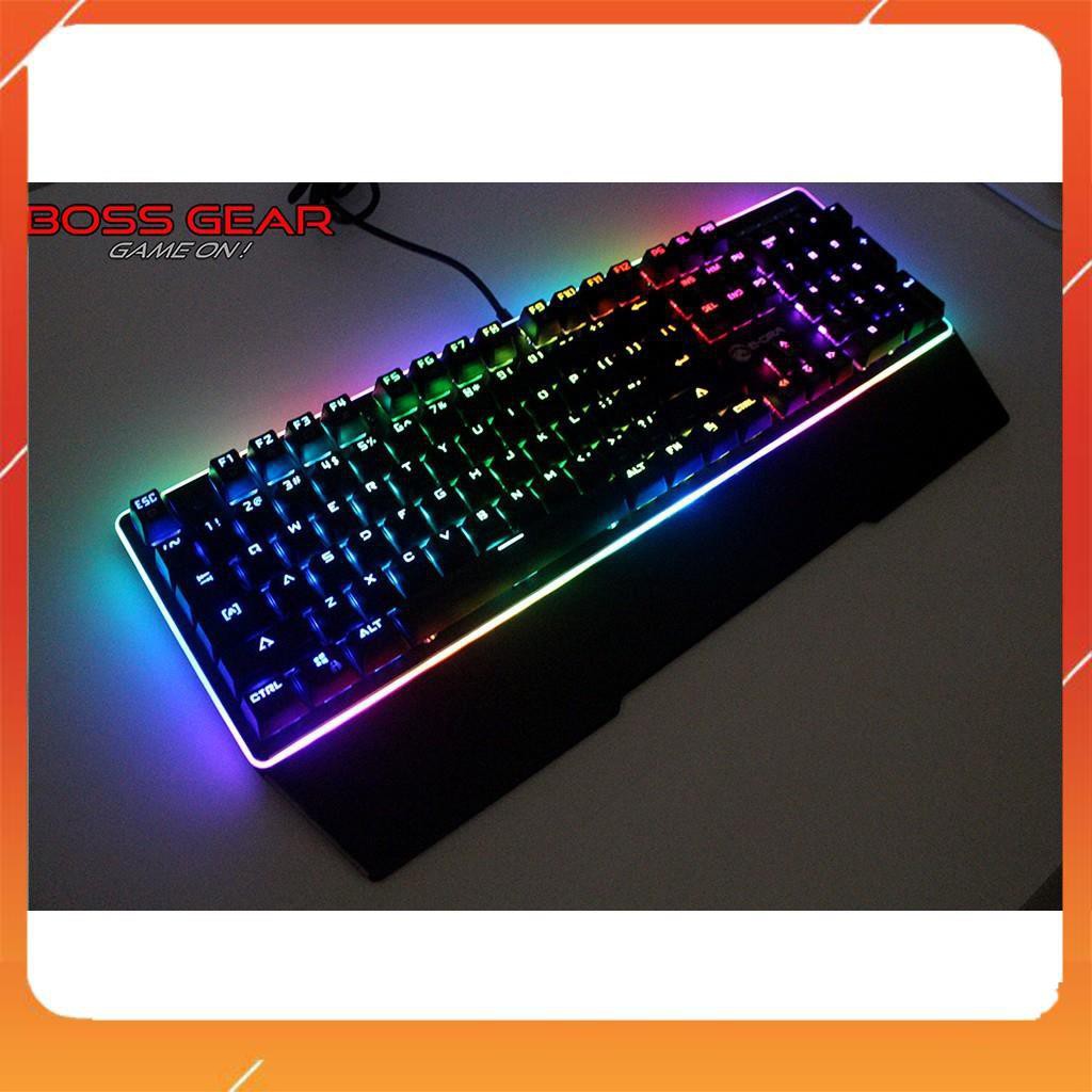 Bàn phím cơ Edra EK308 Led RGB - Kê tay - Blue switch - Led viền - Chống nước - BH 24 tháng