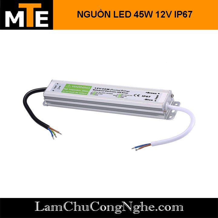 Nguồn led 12V 45W chống nước sử dụng cho led gương ...