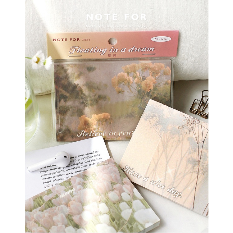 Giấy nhớ phong cảnh Note For