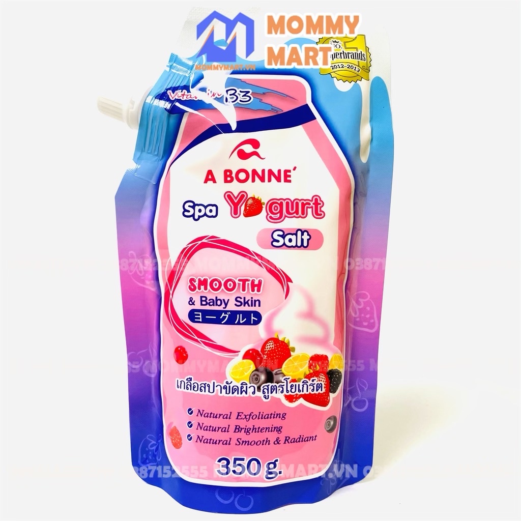 Muối Tắm Sữa Bò Tẩy Tế Bào Chết A Bonne Spa Milk Salt 350g, Muối Tắm Thái Lan - Mommymart