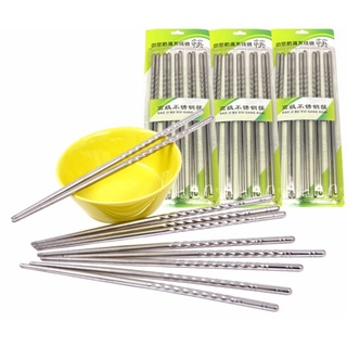 VỈ 5 ĐÔI ĐŨA INOX CAO CẤP