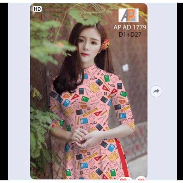 Vải áo dài môn Toán