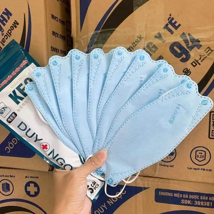 Khẩu trang KF94 Duy Ngọc, DN MASK, tiêu chuẩn Hàn quốc KF94, túi 10 chiếc