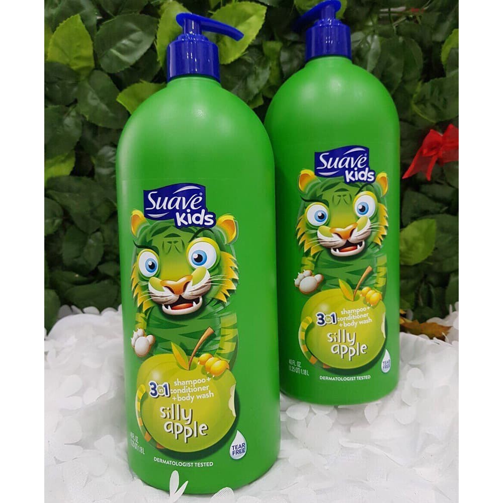 Tắm gội xả Cho Bé Suave Kids 3in1 1.18L