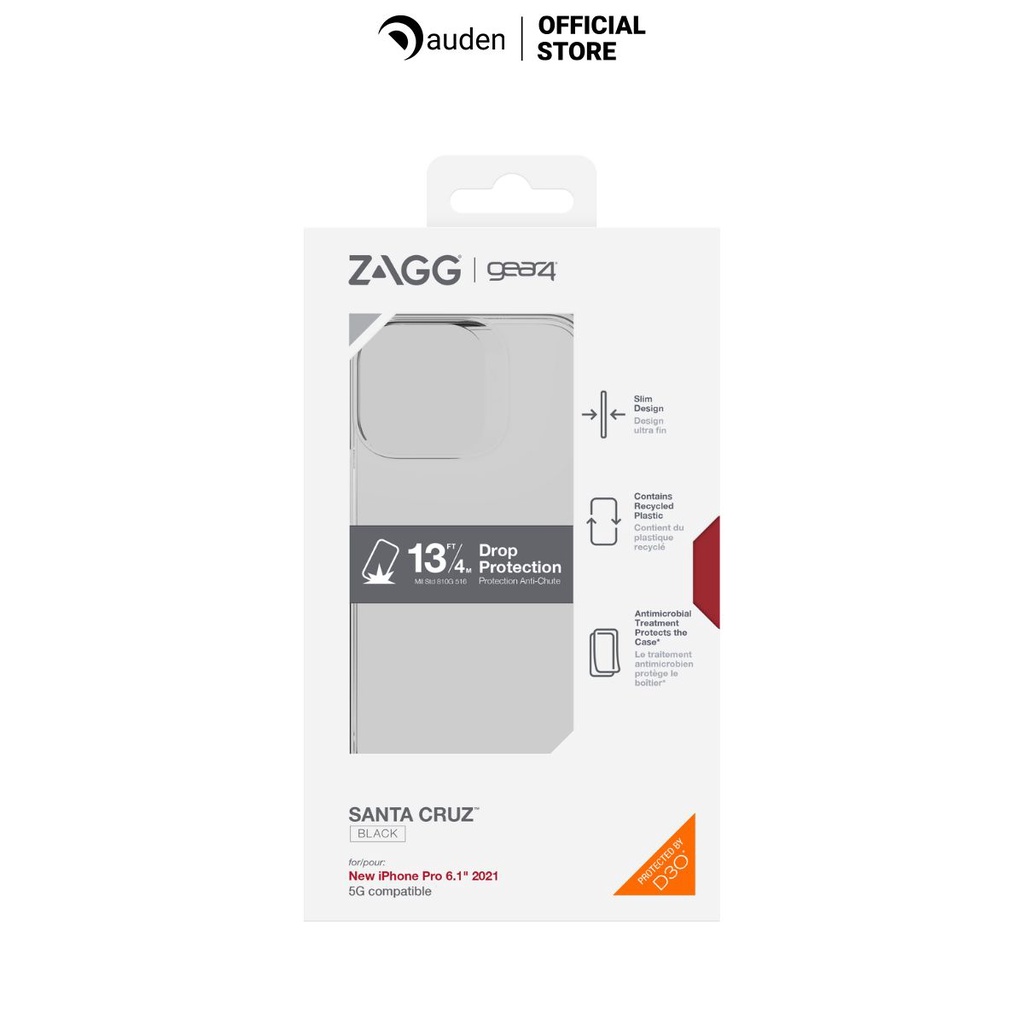 Ốp lưng chống sốc Gear4 D3O Santa Cruz 4m cho iPhone 13 series