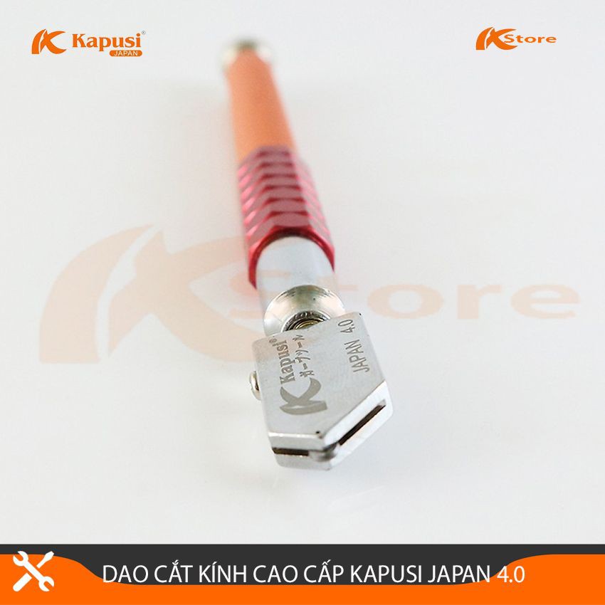 DAO CẮT KÍNH CAO CẤP KAPUSI JAPAN 4.0MM, DAO CẮT KÍNH NHẬT BẢN, CAM KẾT HÀNG CHÍNH HÃNG