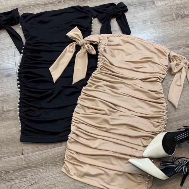 Đầm body rớt vai❣️