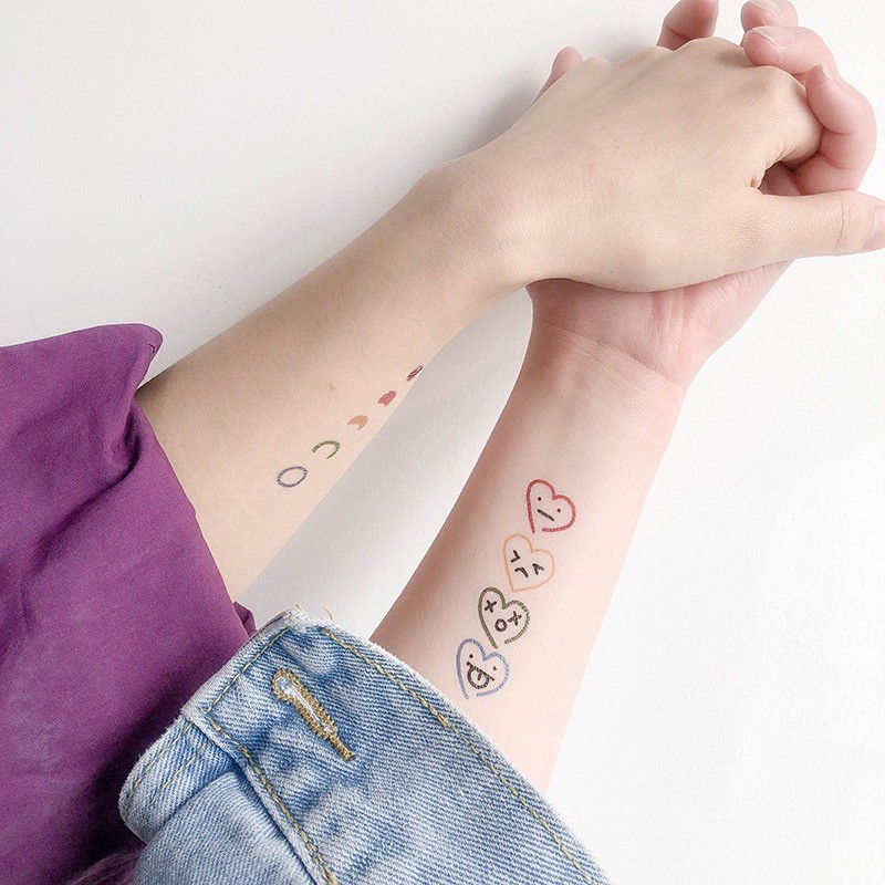 Hình xăm dán, miếng dán xăm tạm thời mini tatoo - tiemcuaxu