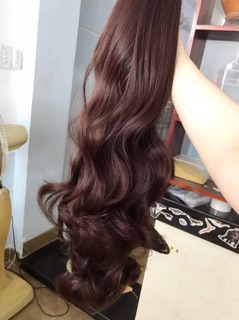 [TỰ CHỤP 100%] Tóc giả YuriTran (ngoặm lọn bồng tầng)