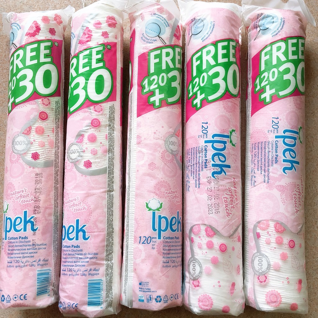 Bông Tẩy Trang Ipek Thổ Nhĩ Kỳ 130 Miếng | BigBuy360 - bigbuy360.vn