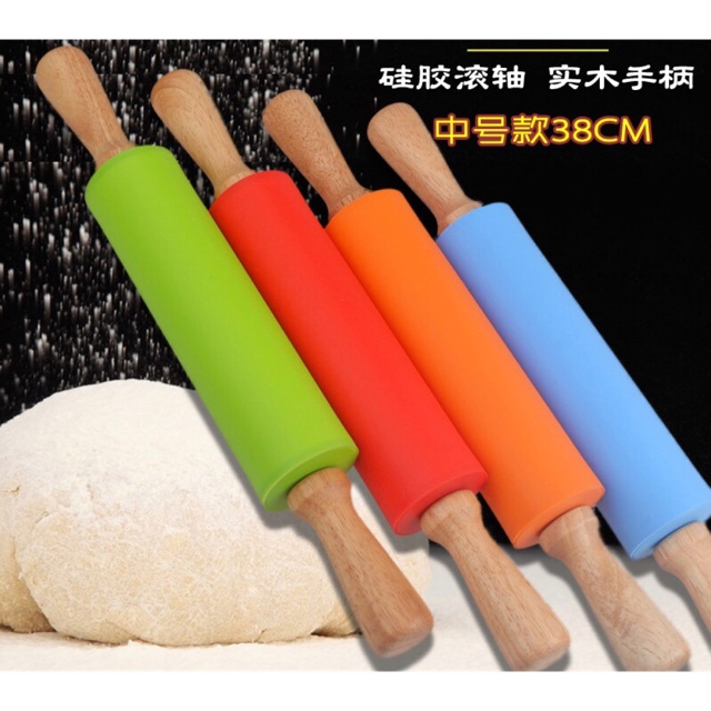 Cây lăn bột silicone 38cm