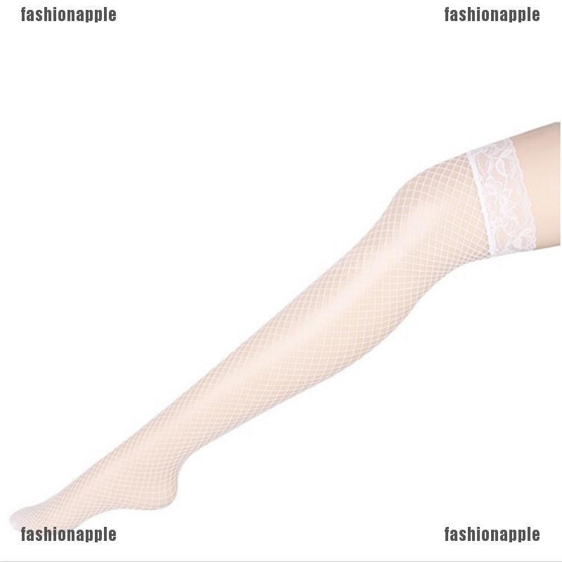 Đôi Tất Chân Lưới Cao Qua Gối Thời Trang Cho Nữ