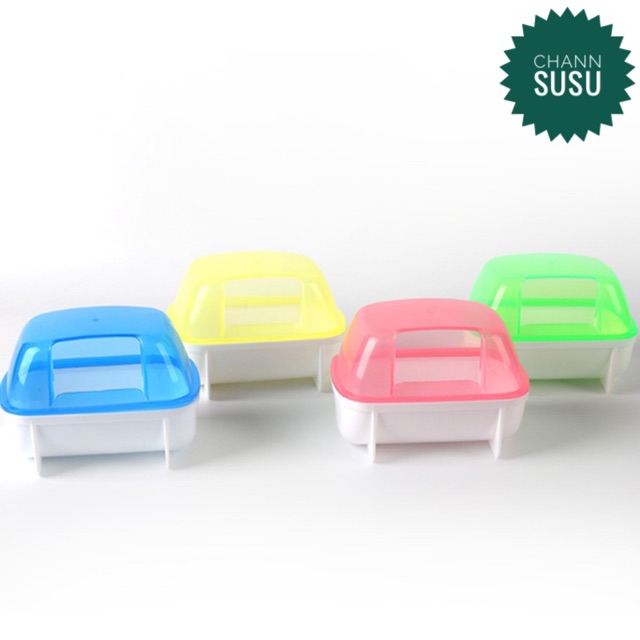 Bồn tắm chuột hamster - Chậu tắm hamster to KT 12x9x9cm nhà tắm hamster thú cưng