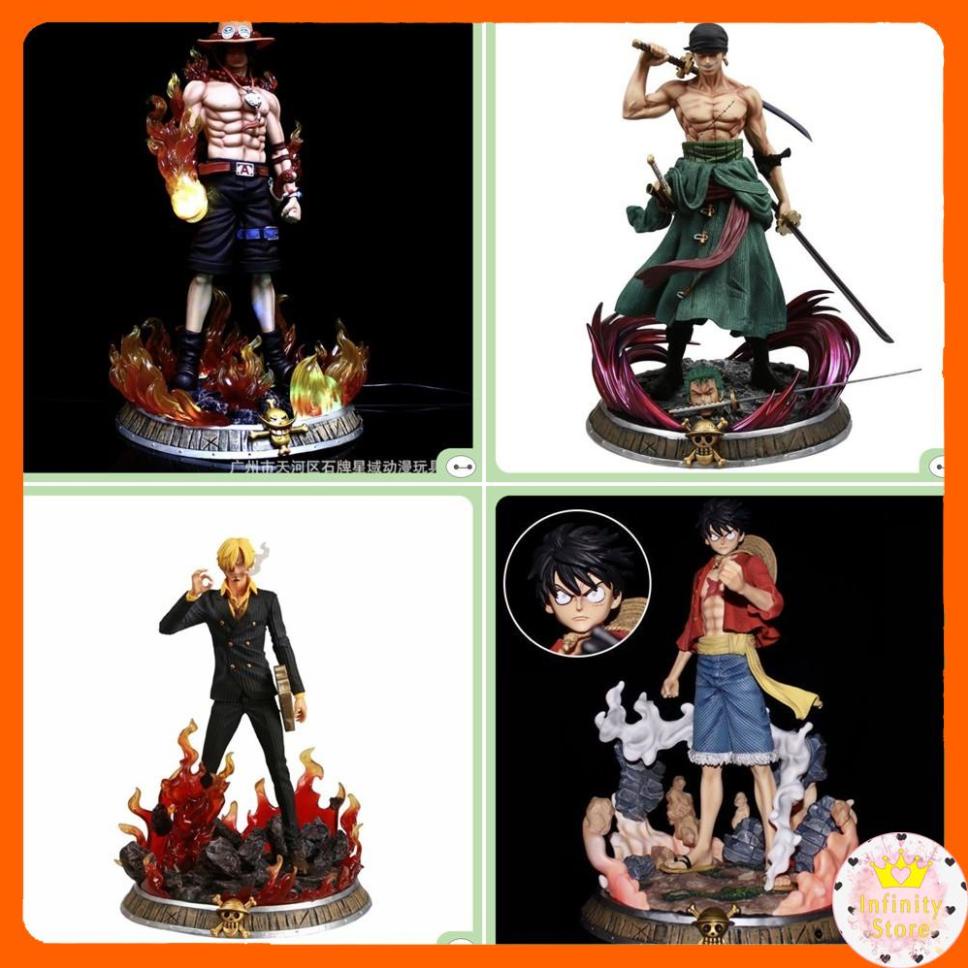 MÔ HÌNH GK ONEPIECE ACE / ZORO / SANJI / LUFFY CỰC ĐẸP INFINY DECOR