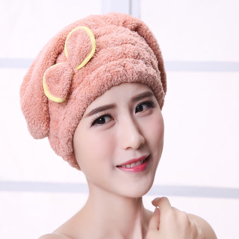 Khăn quấn khô tóc hình san hô Khăn quấn khô tóc hình san hô