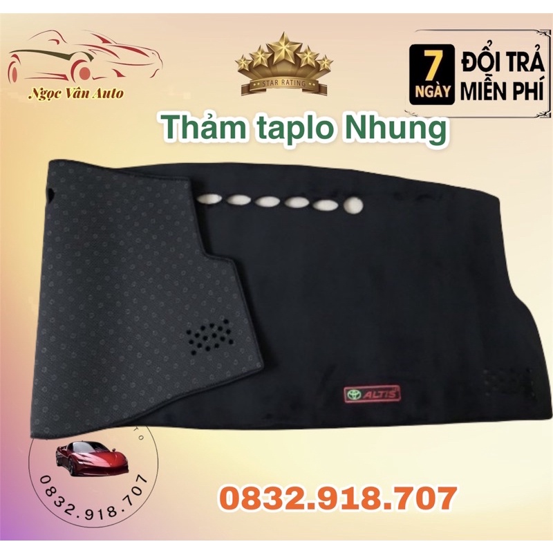 Thảm Taplo nhung Altis 2018 - 2021 nhung lông cừu