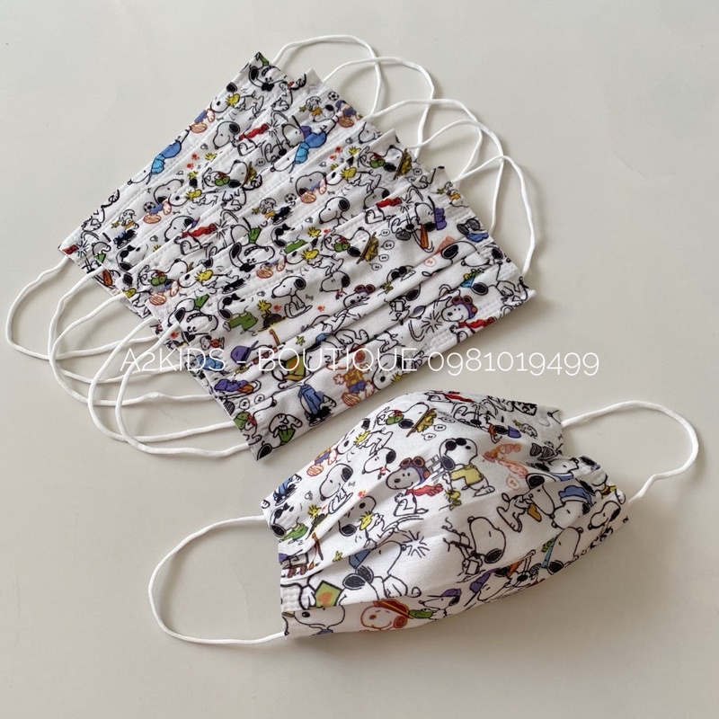 Khẩu Trang Cao Cấp Garcotex Hoạ Tiết Hoạt Hình Siêu Yêu - Made In Việt Nam