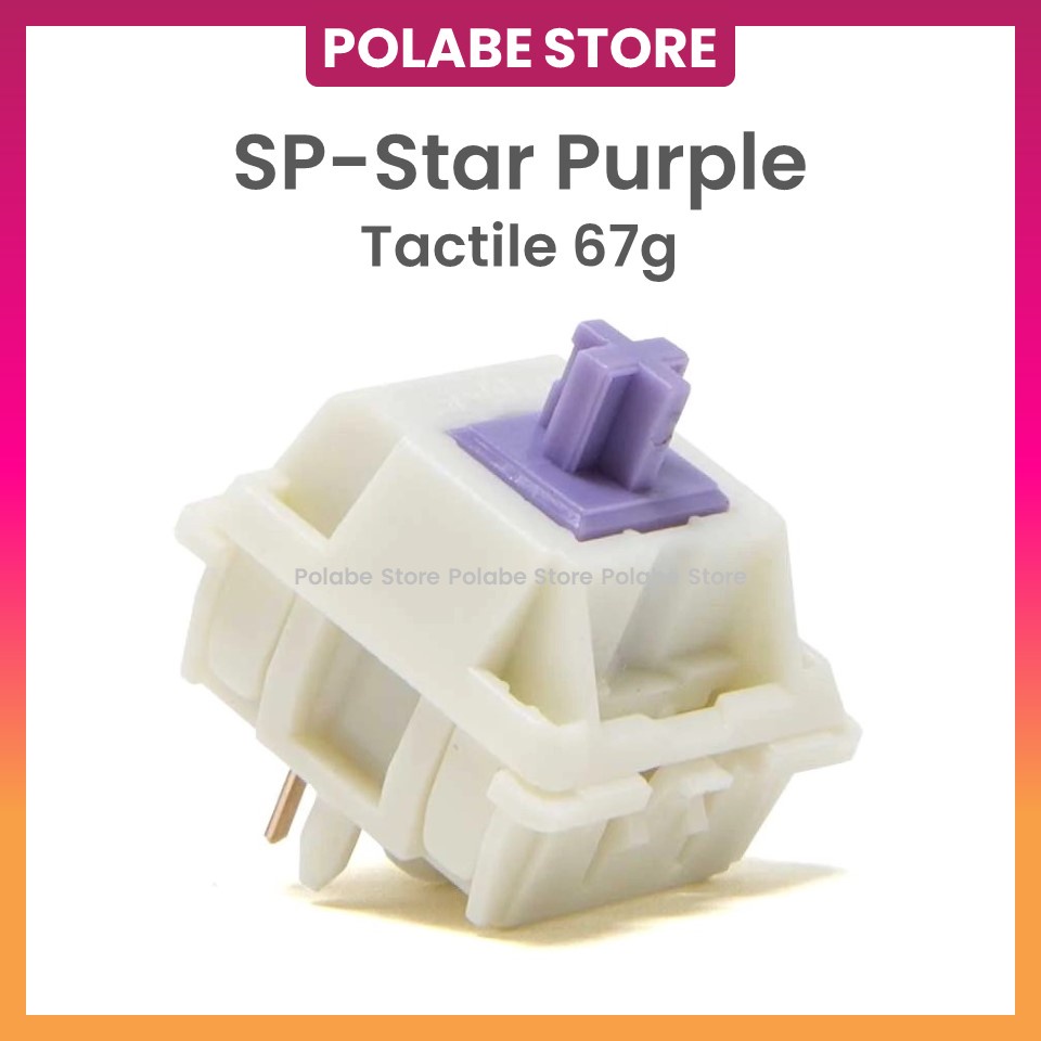 SP-Star Polaris Purple Tactile Switch SP-Star Purple V2 Công Tắc Bàn Phím Cơ - Polabe Store