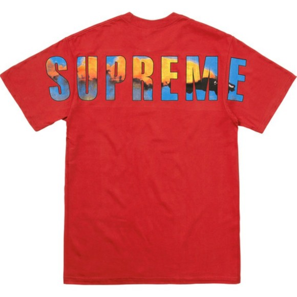 SUPREME TEE - Áo Supreme Crash (Red) [Mirror Quality]