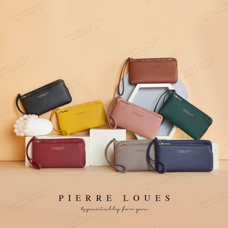 Ví PIERRE LOUES dáng dài thời trang phong cách Hàn Quốc cho nữ
