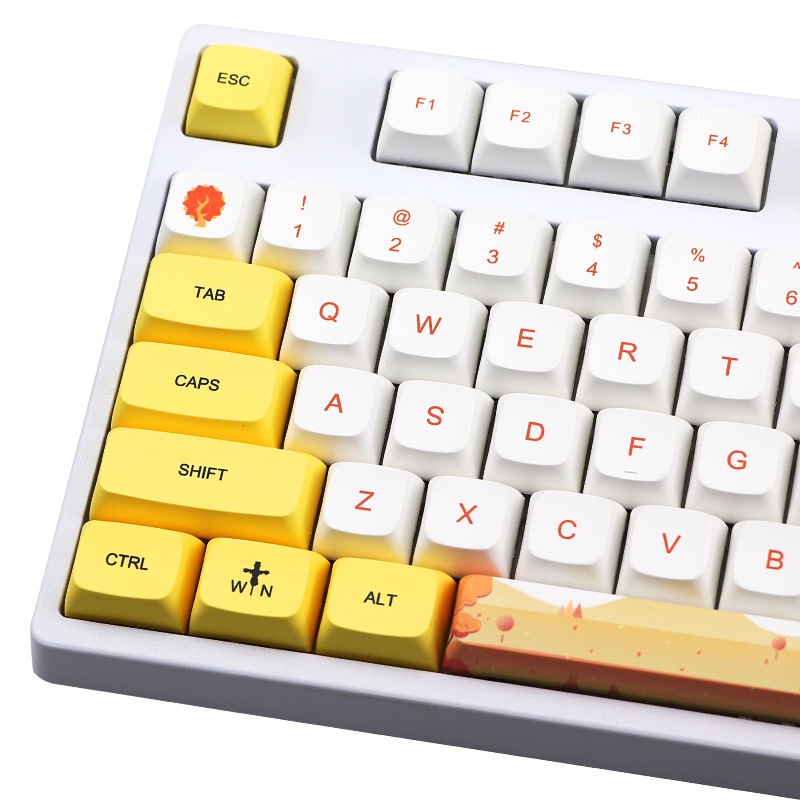 Keycap Cho Bàn Phím Cơ PBT XDA  AUTUMN 129 Phím | Ez.Market