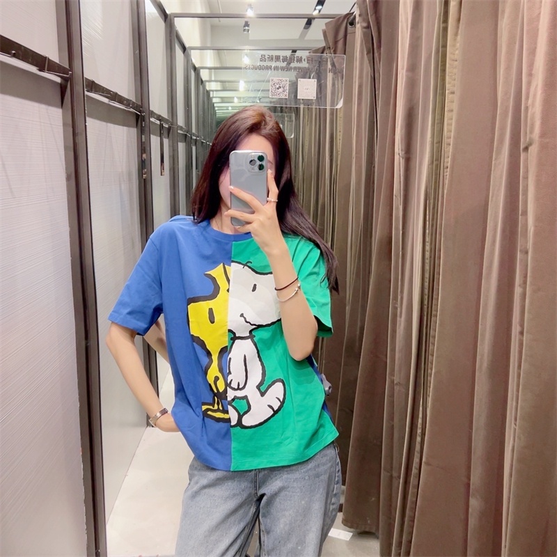 Zara Áo Thun In Hình Snoopy Thời Trang Mùa Xuân Dành Cho Nữ 0085326