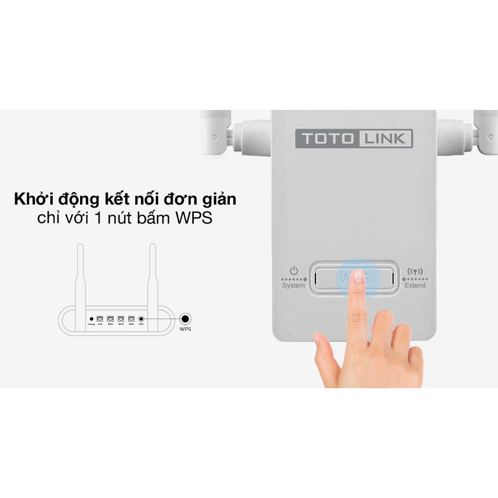 Totolink EX200 V2 - Bộ Mở Rộng Sóng Wifi,cục hút wifi kích sóng wifi tốc độ cao,vds shop