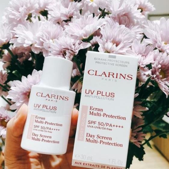 Kem chống nắng Clarins UV Plus SPF50 50ml màu Rosyglow 50ml - Donna.cosmetics