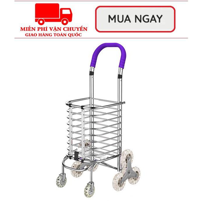 Xe kéo đi chợ 3 bánh leo cầu thang cao cấp 801 LOẠI 1 BỀN,NHẸ ,CHẮC CHẮN